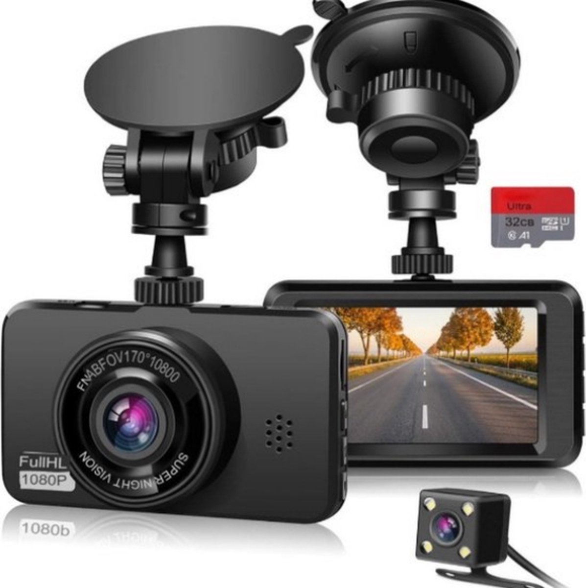 Dashcam Voor Auto Voor En Achter - Dashcam Voor En Achte - Dashcam Auto