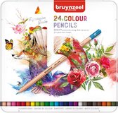 Boîte Bruynzeel Expression de 24 crayons aquarelle avec pinceau