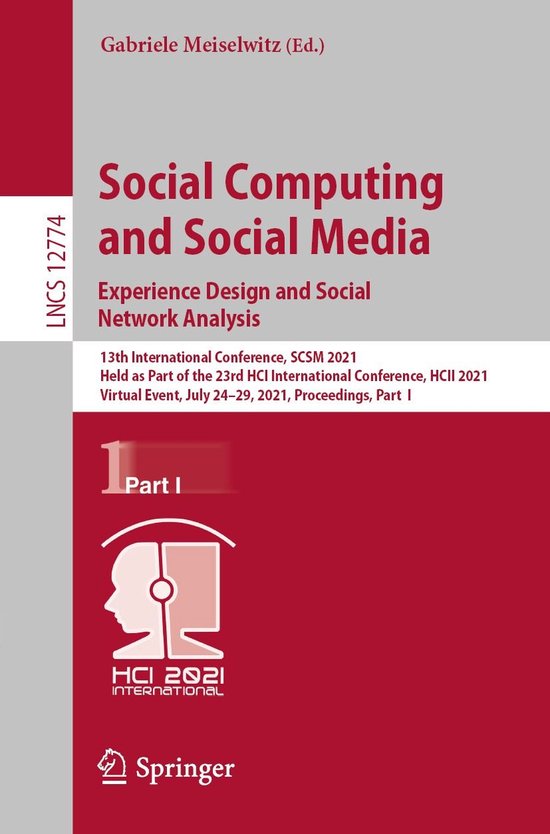 Lecture Notes in Computer Science 12774 - Social Computing a ... - cover