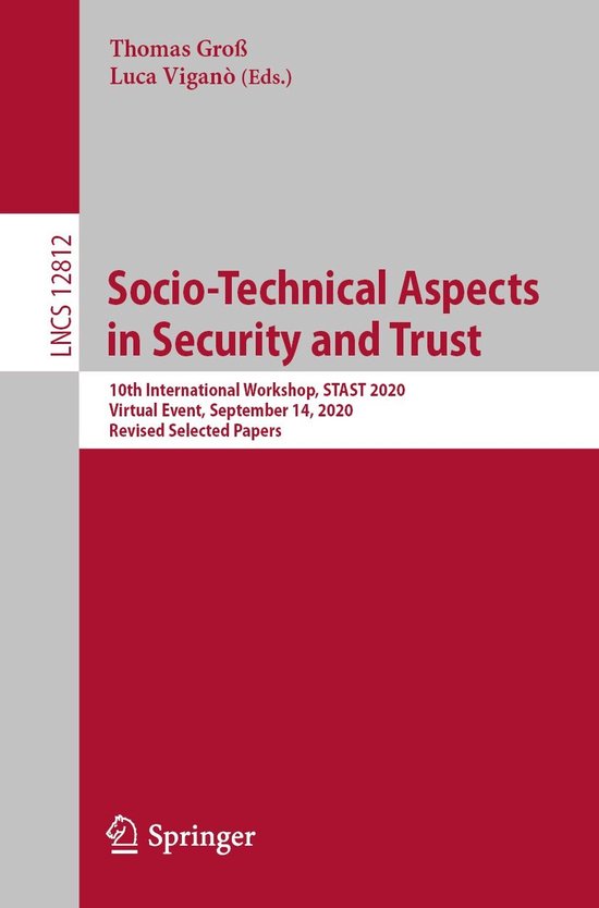 Springer Nature Proceedings Computer Science - Socio-Technic ... - cover