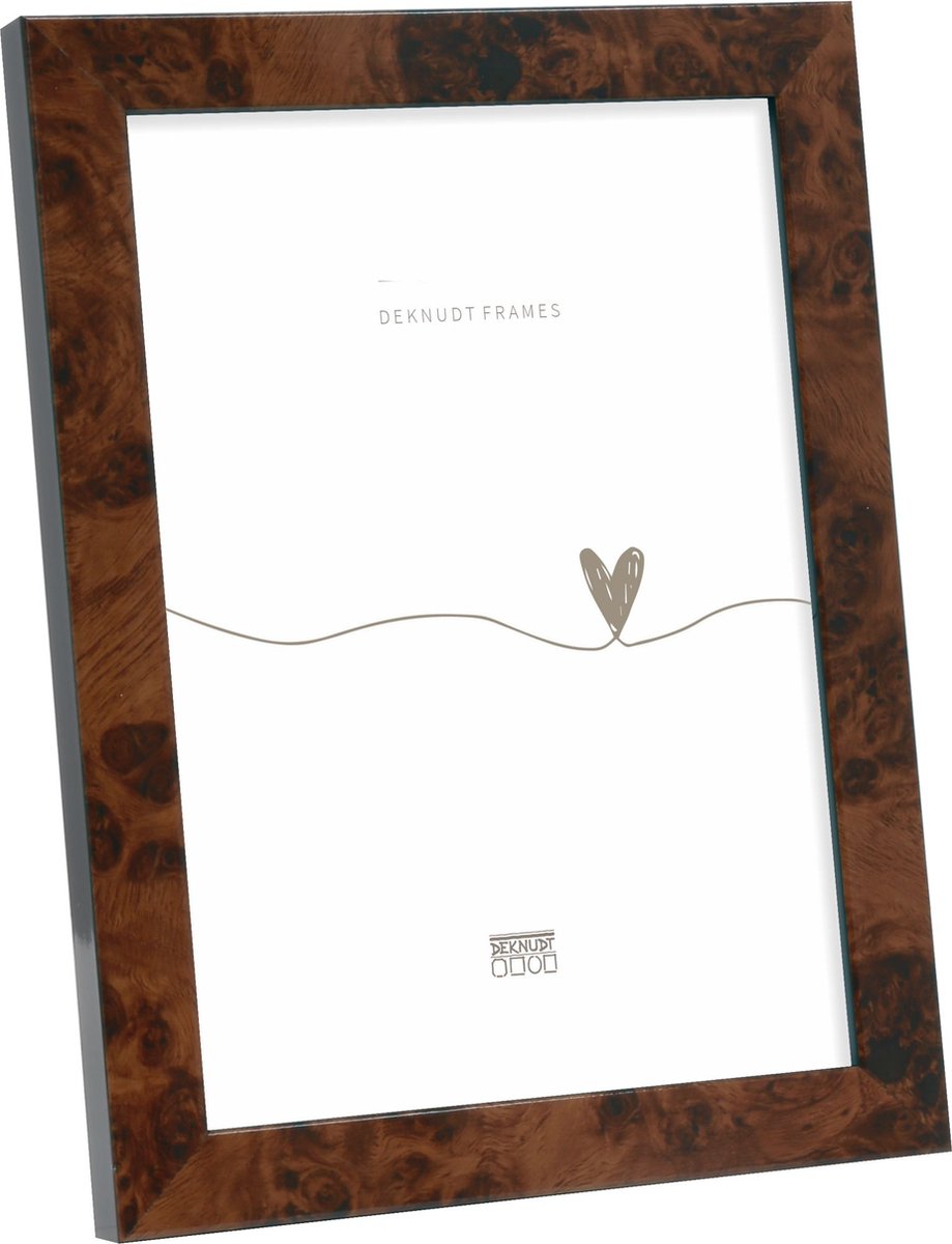 Deknudt Frames fotolijst S47EG1 - wortelhout met zwart - 10x15 cm