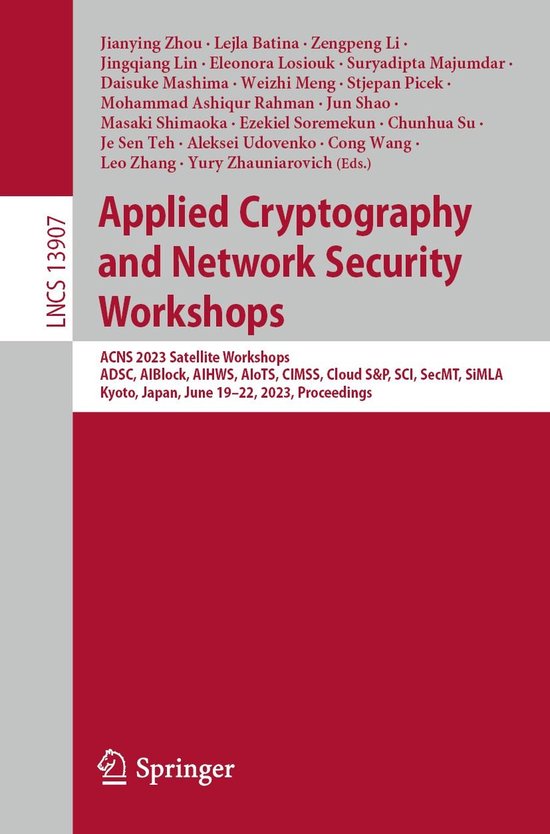Springer Nature Proceedings Computer Science - Applied Crypt ... - cover