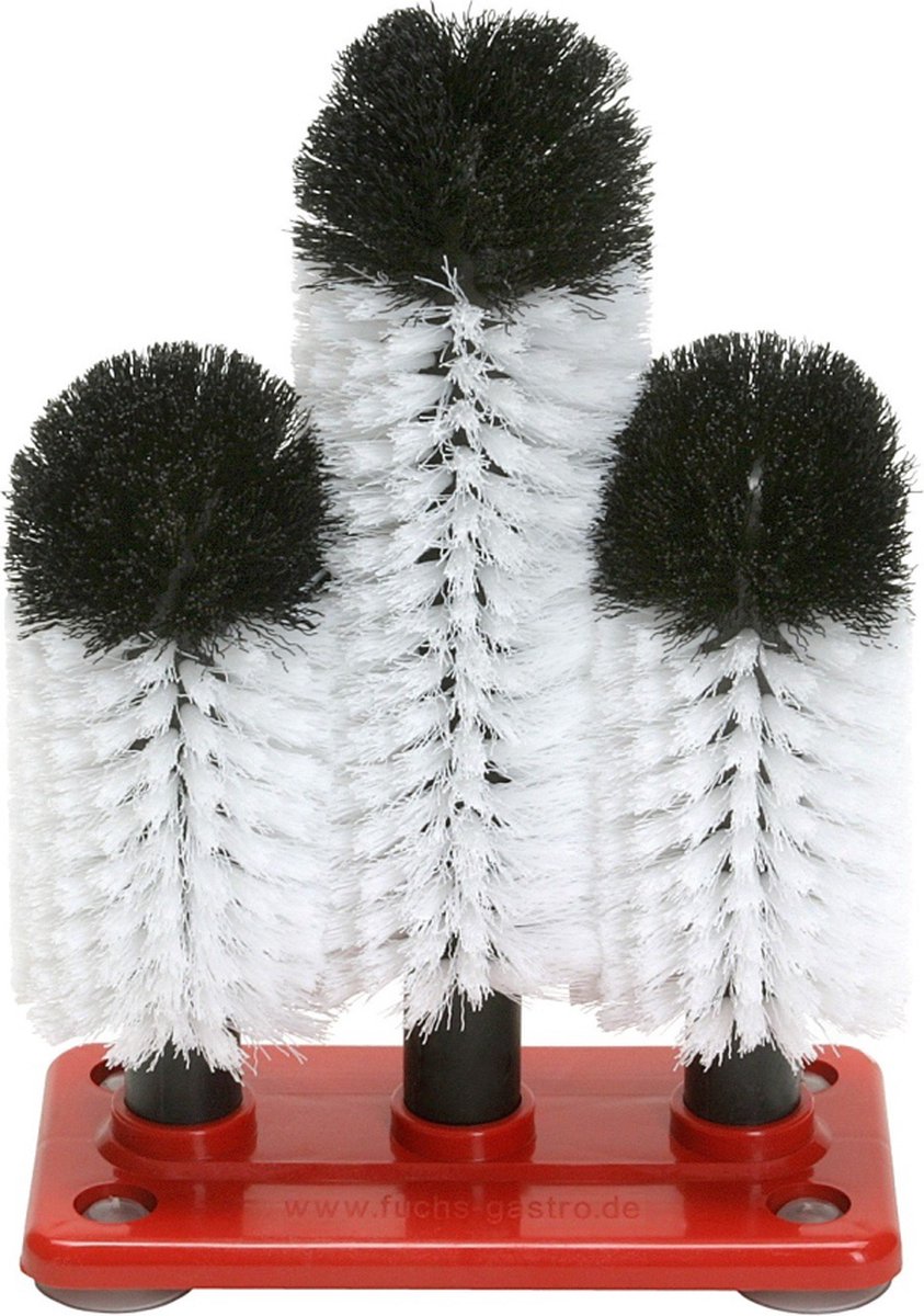 Glazenborstel, Glazenwasborstel Profis - GR-2 - 2 x 18 + 1 X 24 cm