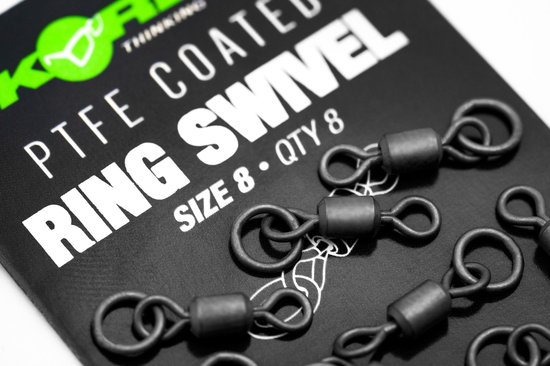 Korda PTFE Ring Swivel Size 8 - Wartels van Korda — afbeelding 3