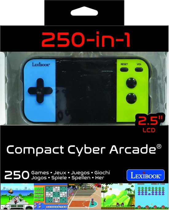 Handheld Console Compact Cyber Ã¢â‚¬â€¹Ã¢â‚¬â€¹ArcadeÃ‚Â® - scherm 2.5 '' 250 games - Arcade