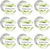 9 Buttons A brand new beginning green - groen - bloem - corsage - button - trouwen - huwelijk - bruiloft