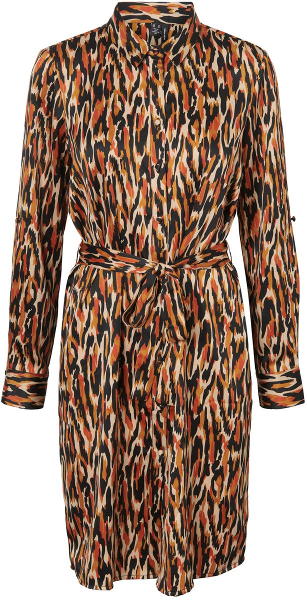 Vmchloe Ls Abk Shirt Dress Wvn Ga L 10240687 Black/chloe