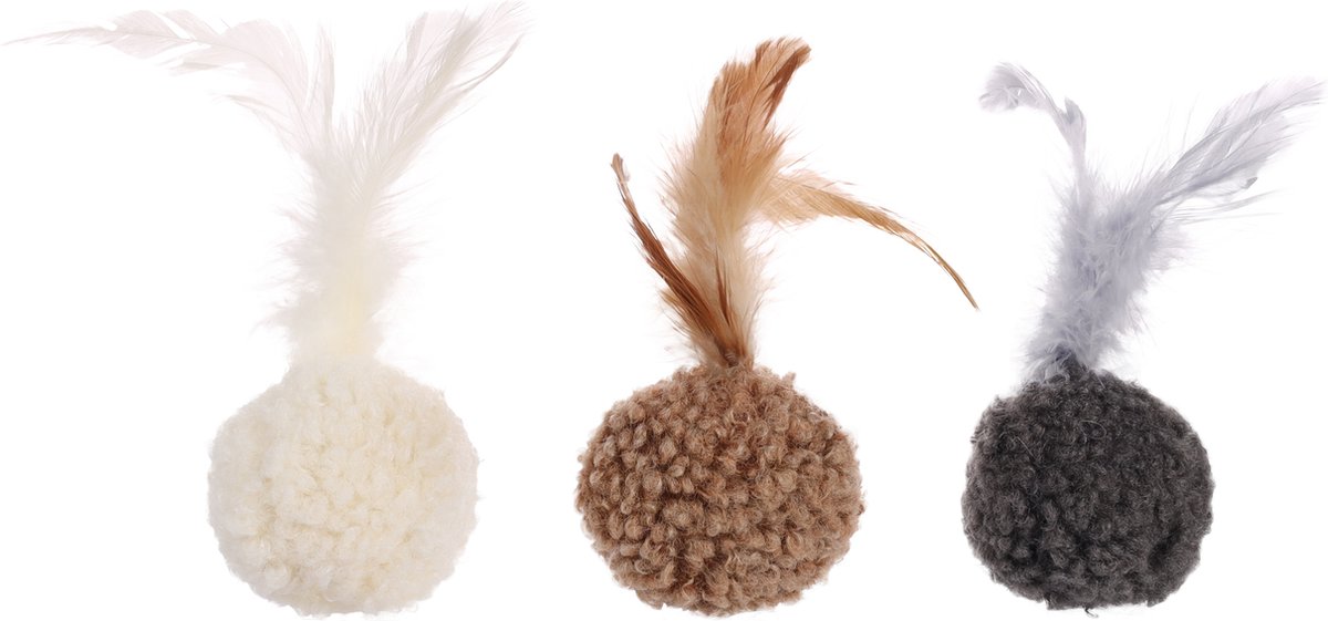 Flamingo Suava - Speelgoed Katten - Ps Suava Bal 4,5x4,5x13cm Assortiment - 1st - 131556 - 1st