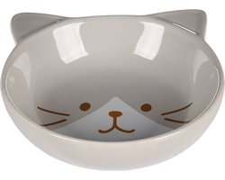 Flamingo Kapo - Eet- En Drinkpot Katten - Eet-en Drinkpot Kat Kapo Keramisch Grijs Rond 280ml 13,5x4cm - 1st - 133640 - 1st Image