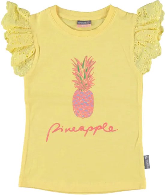 Pineapple t-shirt maat 110/116 geel