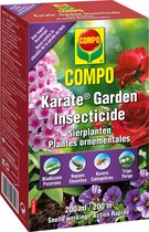 COMPO Karate Garden Sierplanten - insectenbestrijder - concentraat - tegen bijtende en zuigende insecten - snelle werking - doosje 200 ml (200 m²)