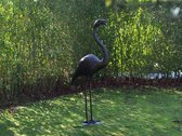 Tuinbeeld - brons - Flamingo - Bronzen beeld - 33 cm hoog - bronzartes