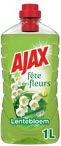 AJAX - Allesreiniger - Spring Flowers Ultra - 1 Liter - Voordeel Set 6 Stuks