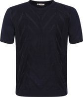 Gabbiano T-shirt Knit T Shirt Met Structuur 154570 301 Navy Mannen Maat - 3XL