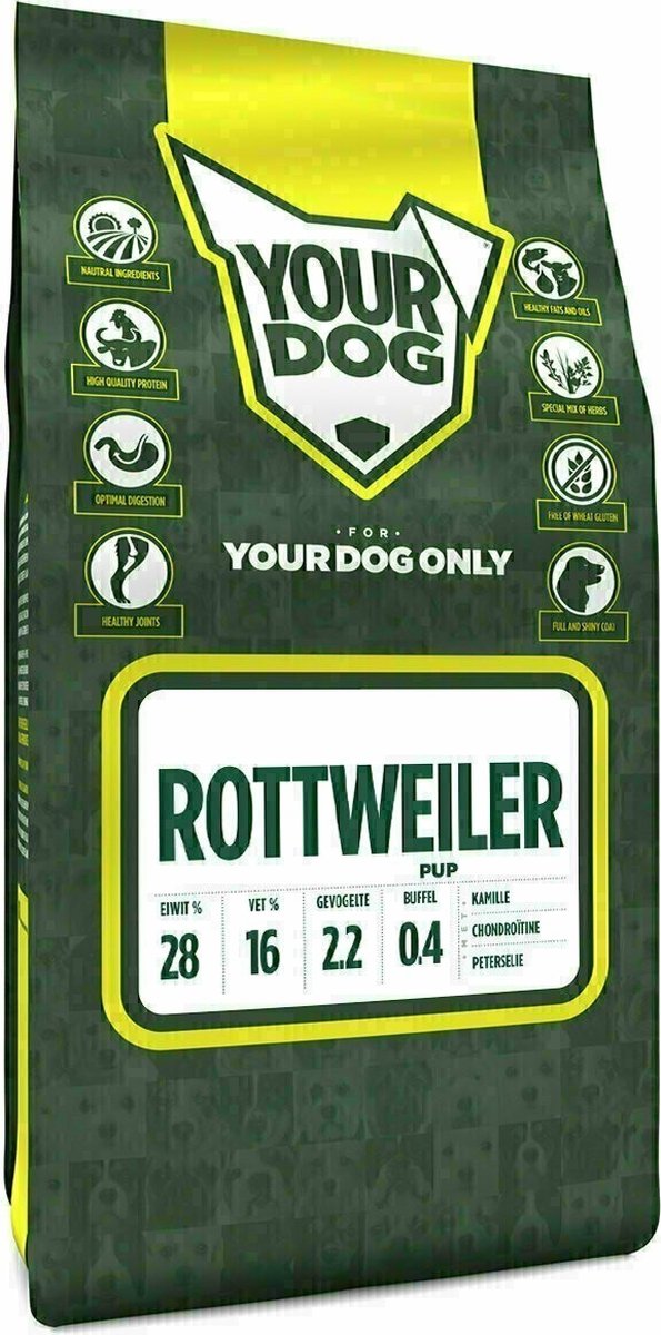 Yourdog Rottweiler Rasspecifiek Puppy Hondenvoer 6kg | Hondenbrokken