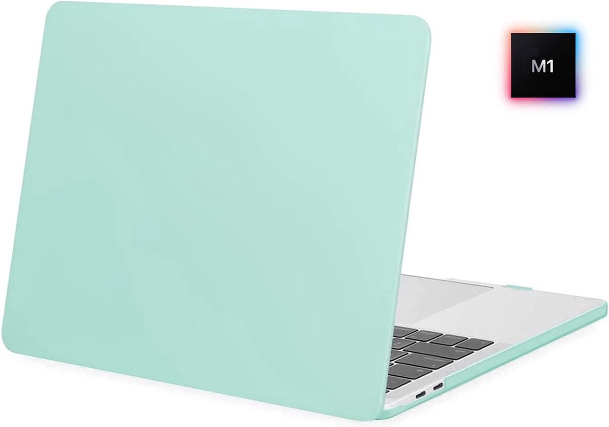 Laptophoes - Geschikt voor MacBook Pro M1 Hoes Case - 13 inch - A2338 (2020) - Mint Groen