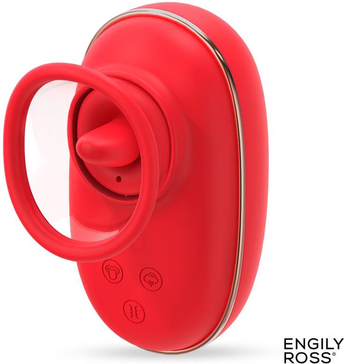 Goedkoopste Engily Ross - Lizer - Tong Vibrator - Lik en Zuig Functie - Vacuümpomp - Likkende Vagina Zuiger - Vibrator voor Vrouwen - Tepels - Clitoris - Beffen - Seksspeeltje voor Vrouwen - Rood