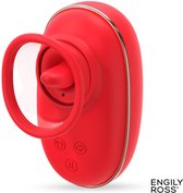 Engily Ross - Lizer - Tong Vibrator - Lik en Zuig Functie - Vacuümpomp - Likkende Vagina Zuiger - Vibrator voor Vrouwen - Tepels - Clitoris - Beffen - Seksspeeltje voor Vrouwen - Rood