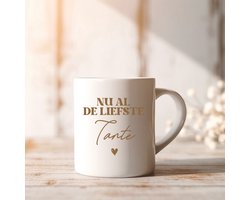 Mok Tante - Nu al de liefste Tante - Leuke beker met oor om jullie zwangerschap aan te kondigen