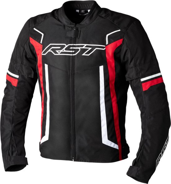 RST Pilot Evo Ce Mens Textile Jacket Black Red White 48 - Maat - Jas