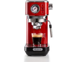 Ariete 1381/33 Moderna - Espressomachine/Pistonmachine - 15 bar - inhoud 1.1 liter - Manometer - Rood