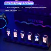 Rgb Nixie Buis Klok Led Glaws Ips Kleurenscherm Diy Analoge Digitale Buis Nachtlampjes Gaming Desktop Huisdecoratie Cadeau Idee