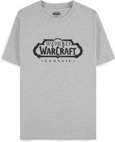 Blizzard - World Of Warcraft - Classic Logo T-shirt Grijs - XXL