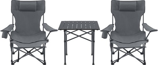 Klapmeubelset, opvouwbare tafel met 4 krukken, campingmeubels