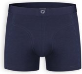 A-dam Navy Solid - Boxershort - Heren - Volwassenen - Vegan - Boxershorts - Onderbroek - Ondergoed - Katoen - Donkerblauw - S
