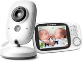Babyfoon - Babyfoon met Camera- Babyfoon met Scherm- Baby Monitor- Talk Back Functie- Wit- 50meter Binnenshuis- 250meter Buitenshuis.