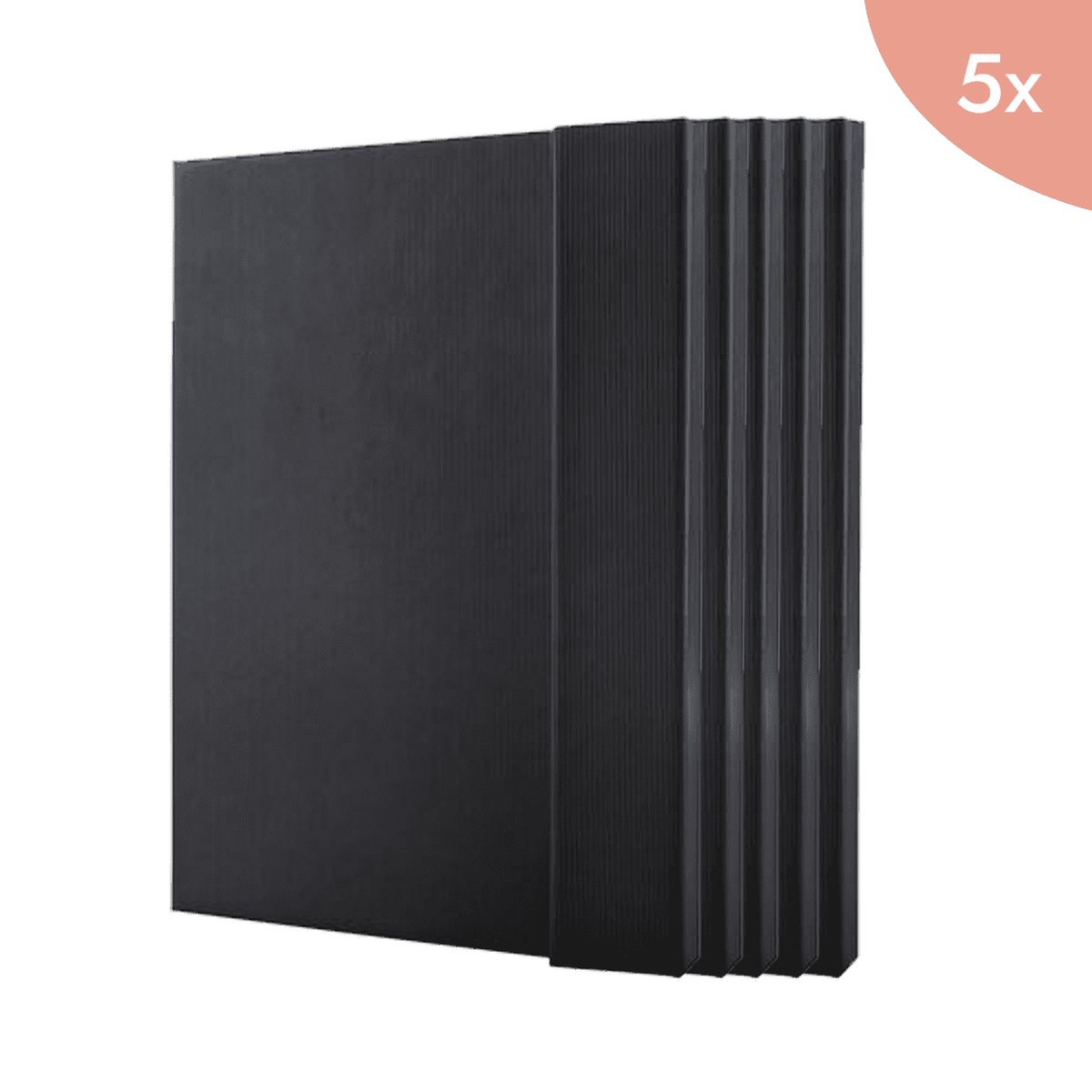 5x Sigel Notitieboek Conceptum A4 zwart hardcover punt-gelijnd