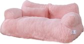 Luxe Kattenmand - Kattenbed - Kattensofa - Huisdier Bed Voor Kleine Middelgrote Honden Katten - Comfortabele Pluche - 55x38x18cm - Roze