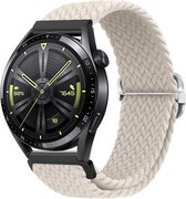 Nylon Stretch Bandje 20mm - Starlight Horlogebandje geschikt voor Samsung Galaxy Watch 6 / 5 / Pro / 4 / 3 / Active 2 - Garmin Approach / Forerunner / Venu 2 Plus / SQ / Vivomove - Polar Ignite / Unite