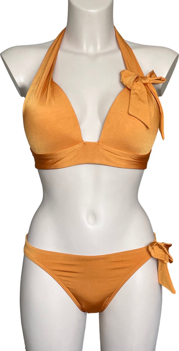 Cyell Shiny Bronze halter bikini set 36c + 36 / 70C + S