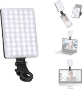 LED Selfielamp met Telefoonclip - Oplaadbaar - 3 Verlichtingsmodi - Zoomoproep - TikTok Video