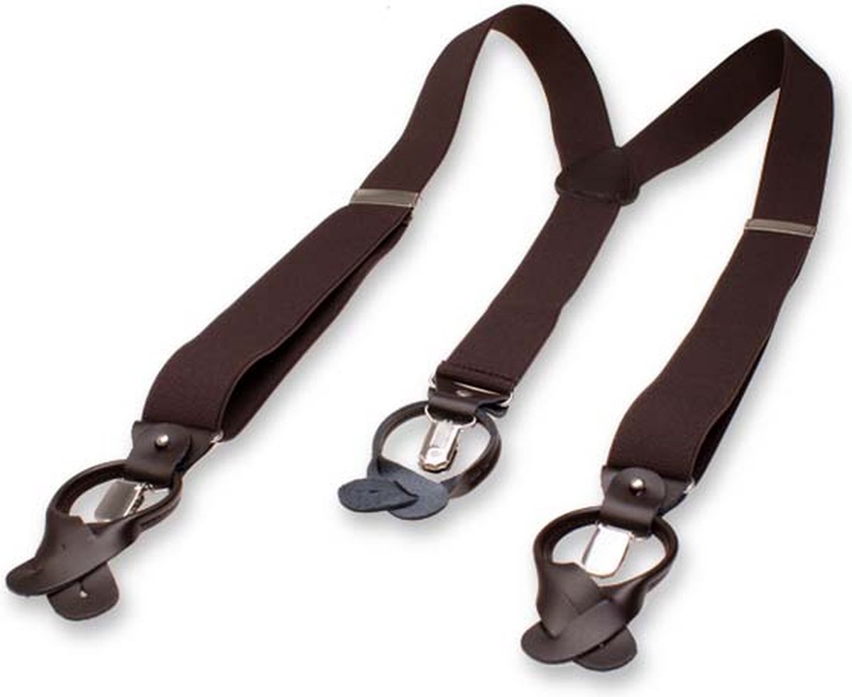 E.L. Cravatte Bretels - Luxe - Bruin
