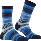 Burlington Stripe damessokken - blauw (marine) - Maat: 36-41