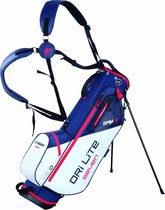Big Max DriLite Seven 2.0 Sac de golf étanche Standbag, blanc/bleu/rouge