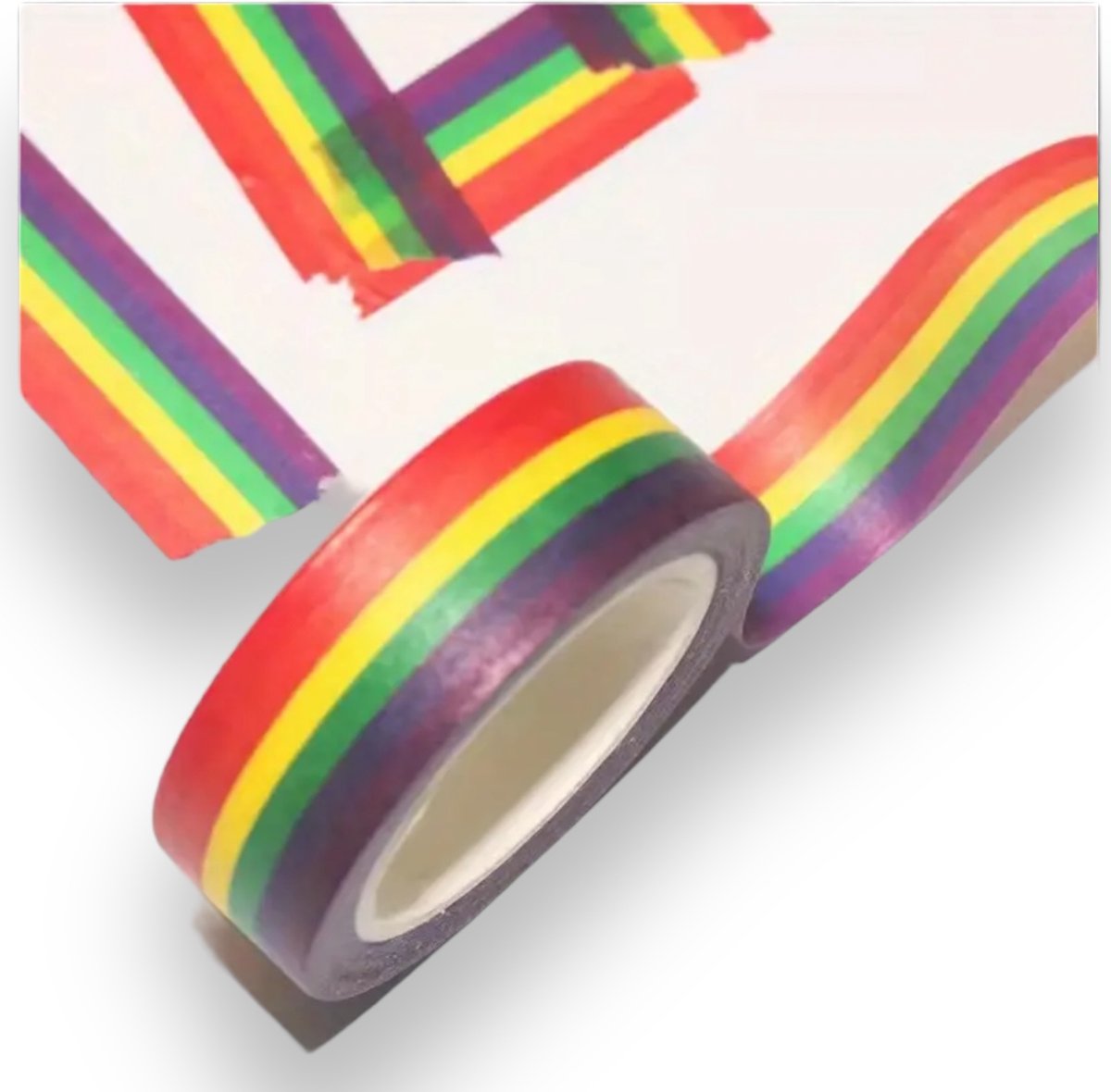 Voeg een Vleugje Kleur Toe met Regenboog Plakband van Kinky Pleasure - 1.5x500cm
