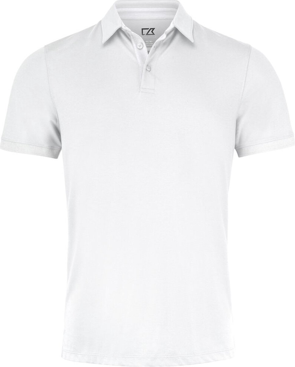 Cutter & Buck Oceanside Stretch Polo Heren 354430 - Wit - L