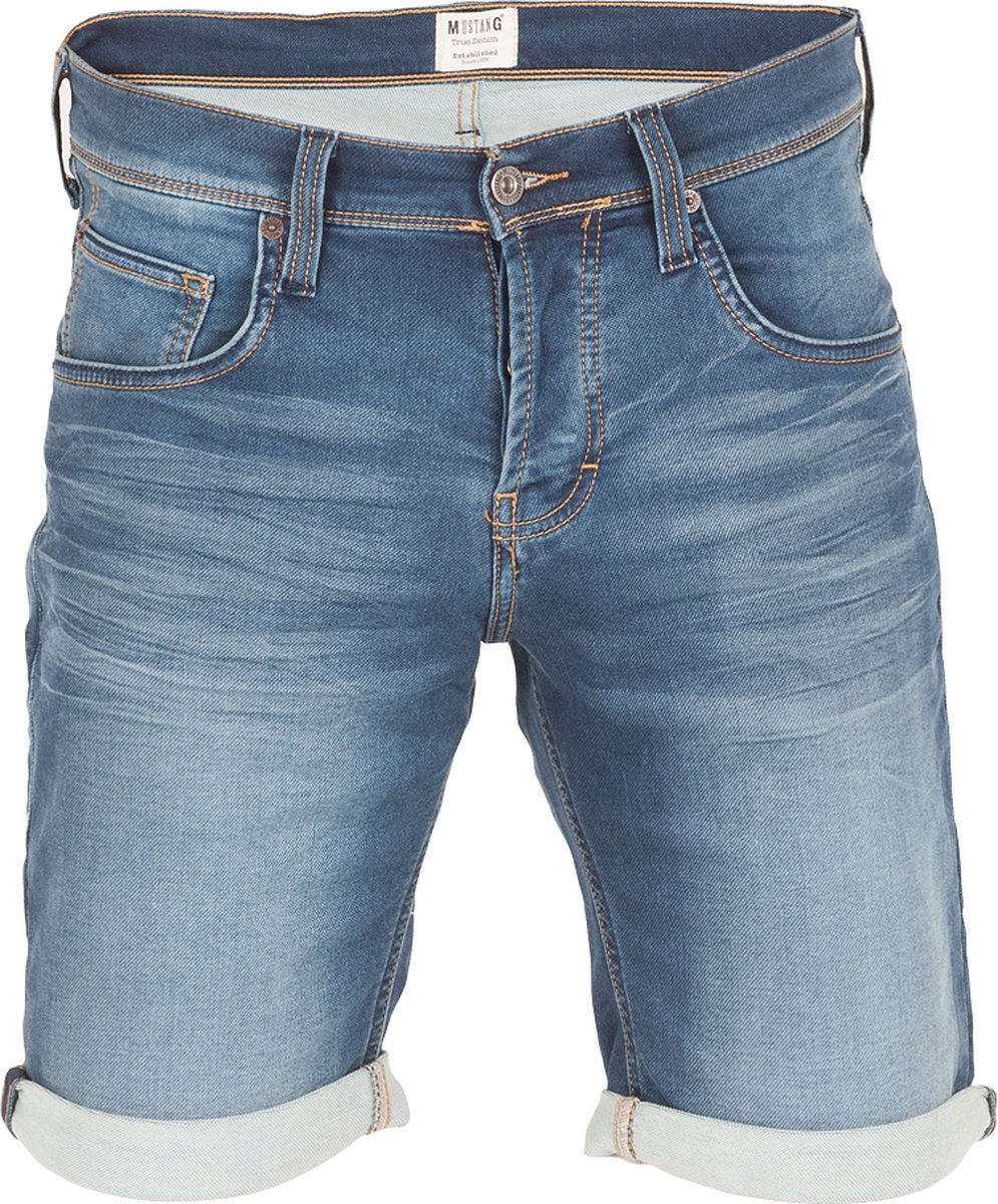Mustang Heren Short Broeken CHICAGO regular/straight Fit Blauw W 29 Volwassenen