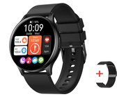 DARZ Pro 11 Smartwatch - Smartwatch Heren & Dames - HD Touchscreen - Horloge - Stappenteller - Bloeddrukmeter - Saturatiemeter - Hartslag – Zwart - iOS en Android
