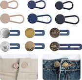 BOTC Knoopsgat Verlenger - 1 set van 12 stuks - 15-17 MM - Broekverbreder - Jeans Broek Verbreder - Broekverbredende Knoop