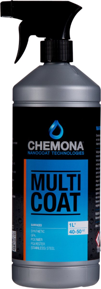 Chemona Multi Coat 1 liter Nano Coating Staal coating voor waterafstotend en geen roest - Anti vlekvorming - Resistent tegen zuren - Gladde niet poreuze ondergronden
