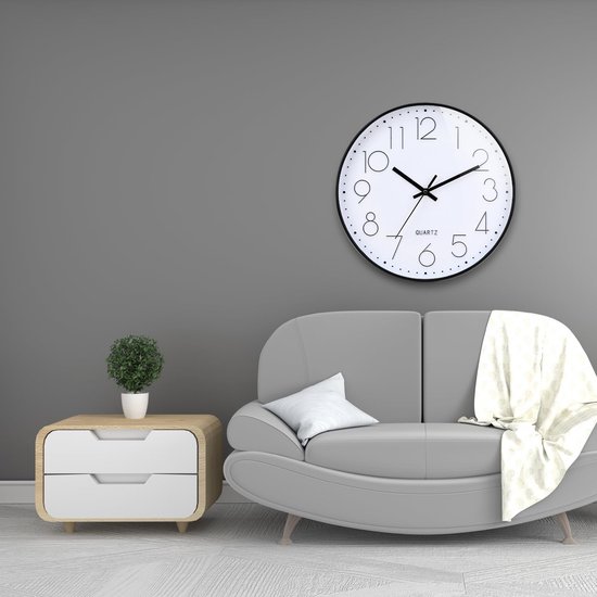 Keukenwandklok 10 Inch Rustieke Stille, Niet-Tikkende Wandklok Quartz Batterij Aangedreven Ronde~p120838700