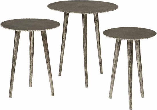 Tower living Alu side round table - set of 3