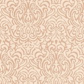 Barok behang Profhome 961934-GU textiel behang gestructureerd in barok stijl mat beige 5,33 m2