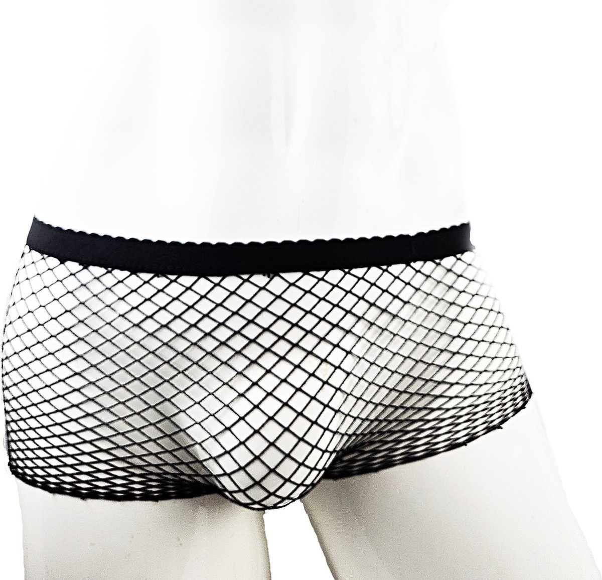Goedkoopste BamBella ® - Boxer short - One size - Sexy Zwart Erotische kant doorzichtige onderbroek Heren