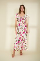 Maxi jurk met bloemenprint - Maat S