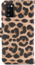 My Style Flex Wallet Telefoonhoesje geschikt voor Samsung Galaxy A41 Hoesje Bookcase Portemonnee - Leopard